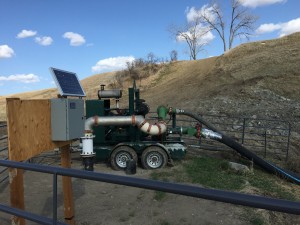 Lake Pump, Meter, and Preferred Controls AMR Unit.