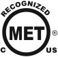 The EtherMeter is MET recognized in the USA and Canada
